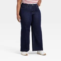 Women's High-Rise Wide Leg Jeans - Universal Thread™ Dark Wash 17