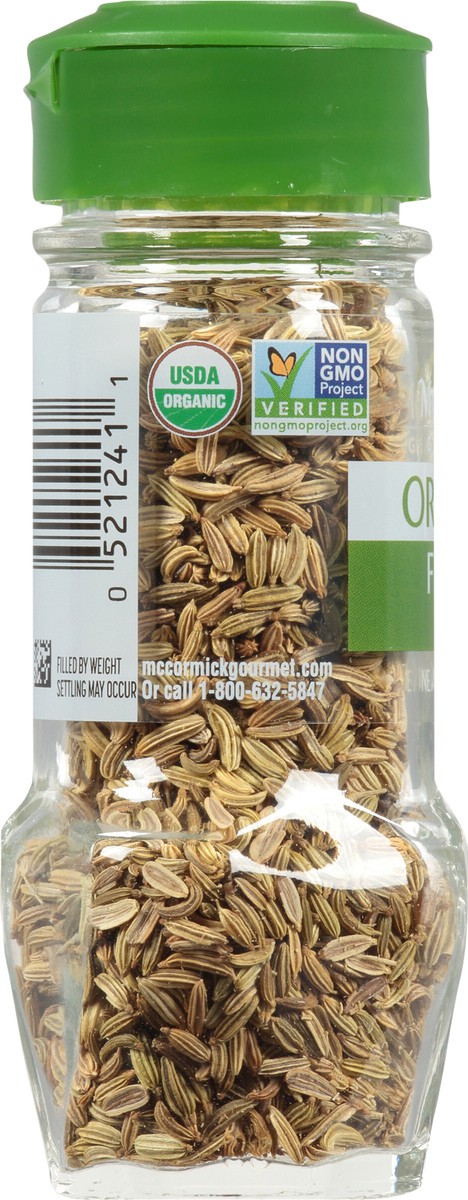 slide 5 of 8, McCormick Gourmet Organic Fennel Seed, 1 oz, 1 oz