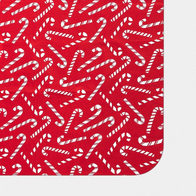 slide 3 of 3, 84"x60" Christmas Candy Cane Tablecloth - Wondershop™, 1 ct