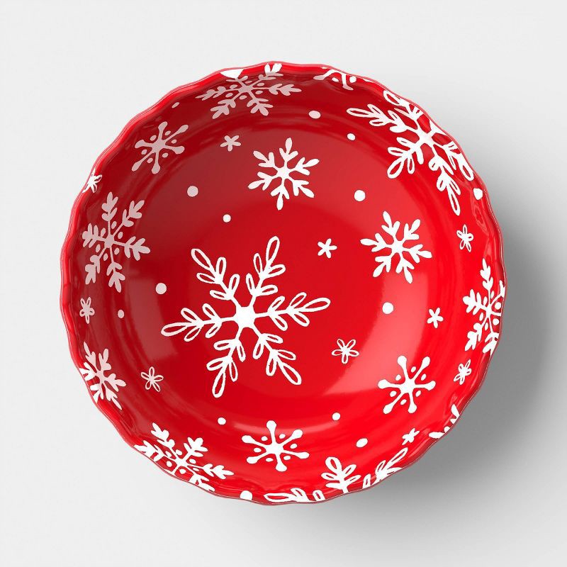 slide 3 of 4, 2pk 24oz Christmas Mini Cereal Bowl Red/White - Wondershop™, 2 ct; 24 oz
