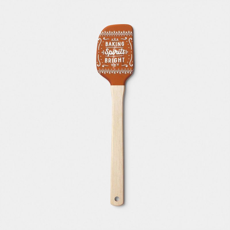slide 1 of 3, Christmas Baking Spirits Bright Spatula - Wondershop™, 1 ct