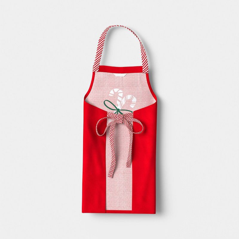 slide 2 of 3, Kids' Christmas Candy Cane Apron - Wondershop™, 1 ct