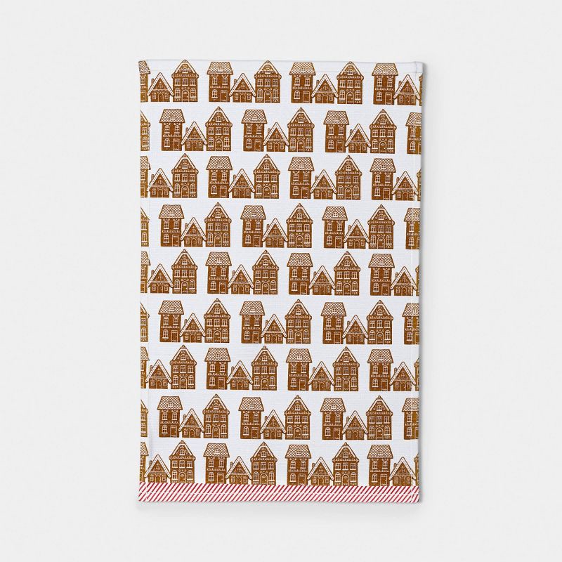 slide 3 of 3, Christmas Gingerbread House Cotton Kitchen Towel - Wondershop™, 1 ct