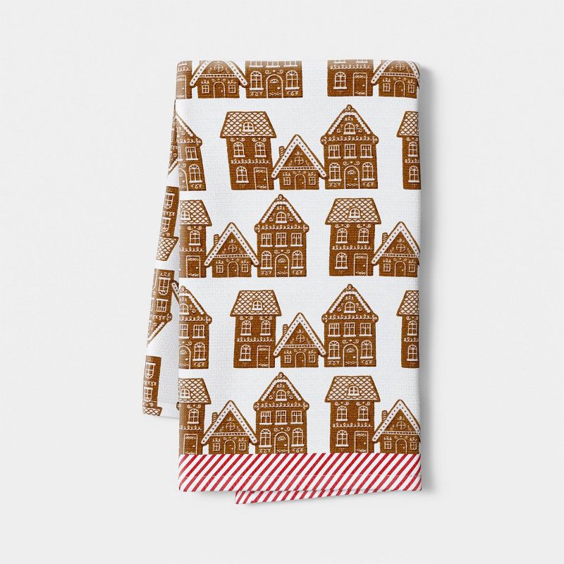 slide 1 of 3, Christmas Gingerbread House Cotton Kitchen Towel - Wondershop™, 1 ct