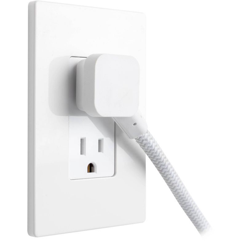 slide 5 of 12, General Electric GE 2 Outlet 2 USB-C 12W and 6 Outlet 245 Joules 2' Braided Cord White Combo Pack, 1 ct