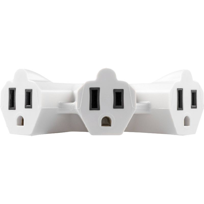 slide 3 of 9, General Electric GE 50' 3-Outlet EZGrip Grounded Indoor-Outdoor Extension Cord White, 1 ct