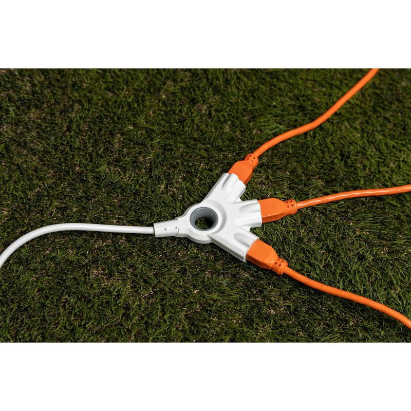 slide 5 of 9, General Electric GE 50' 3-Outlet EZGrip Grounded Indoor-Outdoor Extension Cord White, 1 ct
