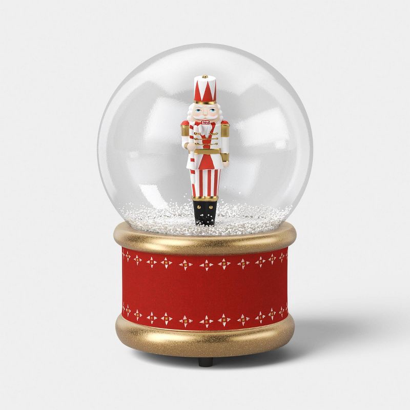 slide 1 of 3, Christmas Nutcracker Snow Globe - Threshold™, 1 ct
