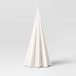 Small Faceted Ceramic Christmas Tree White - Threshold™