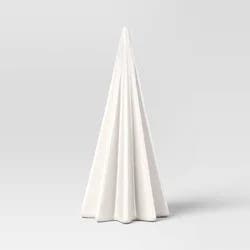 Small Faceted Ceramic Christmas Tree White - Threshold™