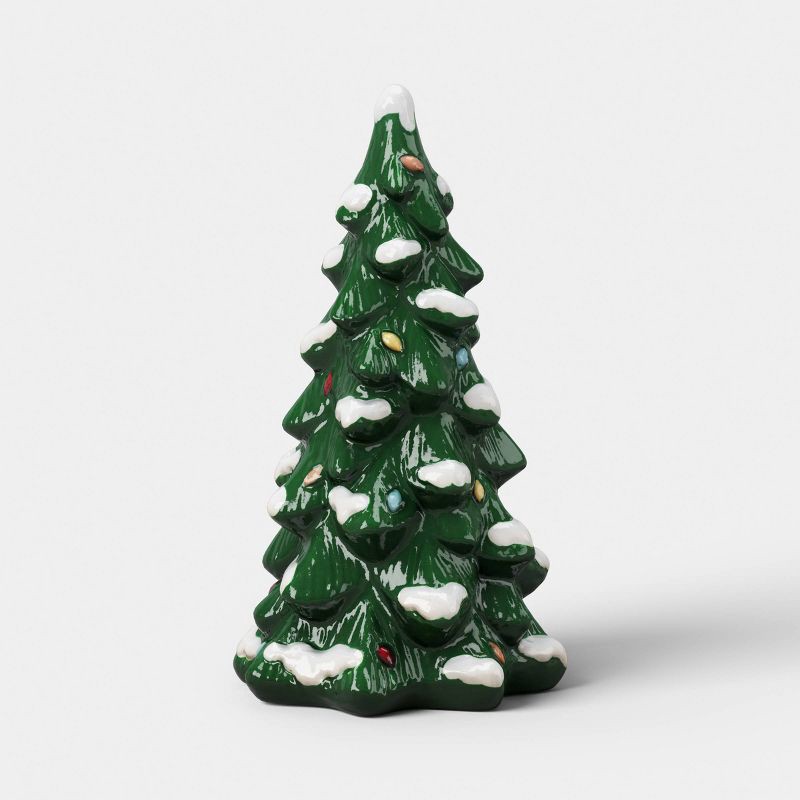 slide 1 of 3, Large Ceramic Christmas Tree Green - Threshold™, 1 ct