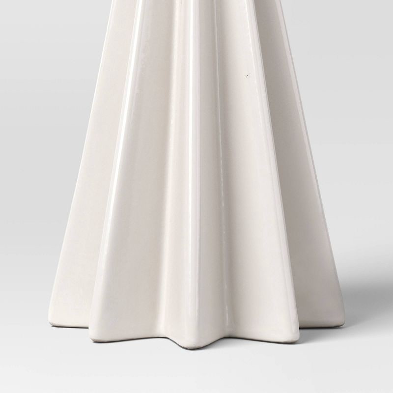 slide 3 of 3, Large Faceted Ceramic Christmas Tree White - Threshold™, 1 ct