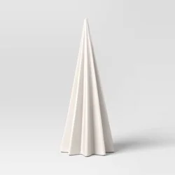 Large Faceted Ceramic Christmas Tree White - Threshold™