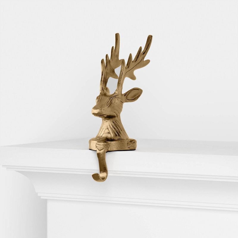 slide 3 of 4, Deer Stocking Christmas Holder - Threshold™, 1 ct