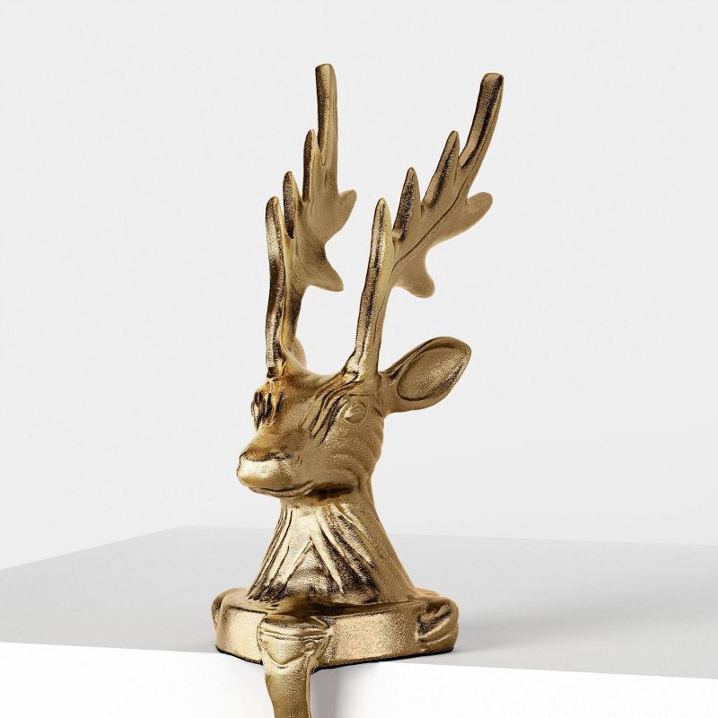slide 4 of 4, Deer Stocking Christmas Holder - Threshold™, 1 ct