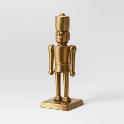 Large Gold Metal Nutcracker Christmas - Threshold™