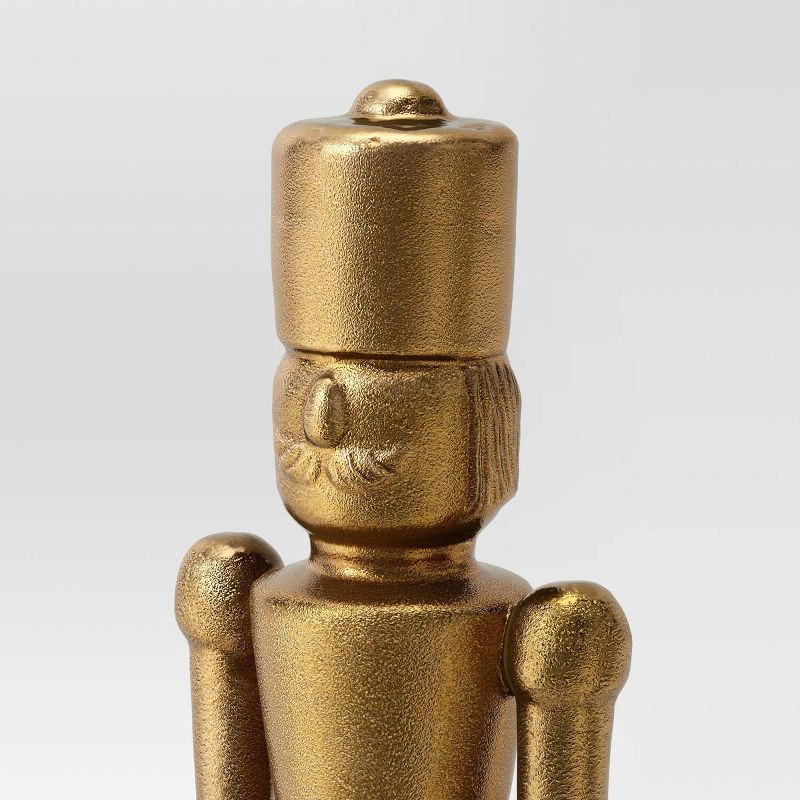 slide 3 of 3, Small Gold Metal Nutcracker Christmas - Threshold™, 1 ct