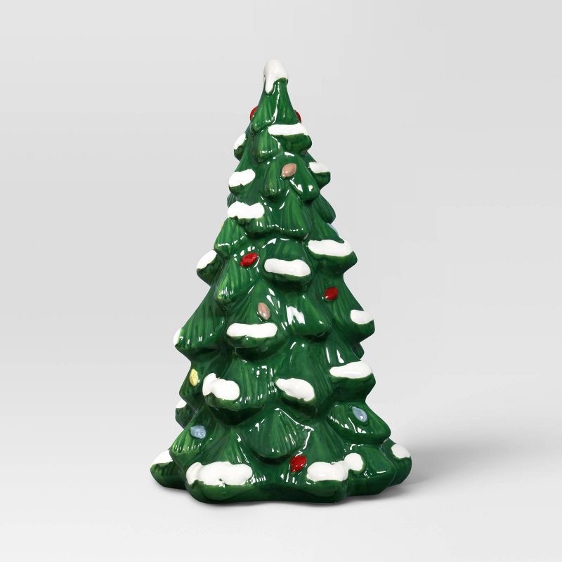 slide 1 of 3, Medium Ceramic Christmas Tree Green - Threshold™, 1 ct