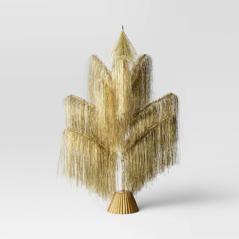 slide 4 of 4, 26" Pre-Lit Fringe Tinsel Artificial Christmas Tree - Threshold™, 1 ct