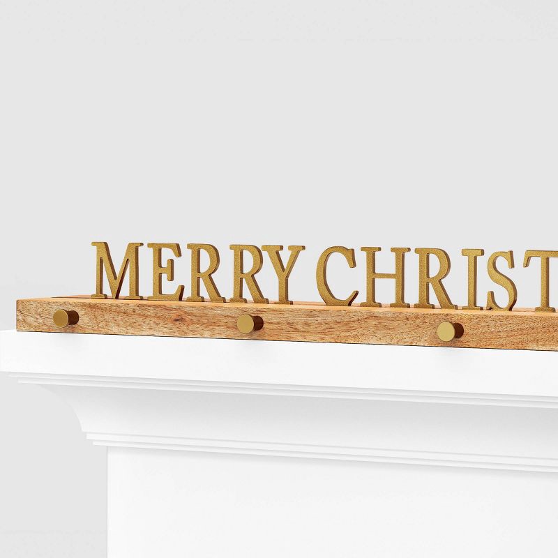 slide 3 of 4, Merry Christmas Stocking Holder - Threshold™, 1 ct