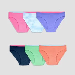 Fruit of the Loom Girls' 6pk Breathable Bikini - 6