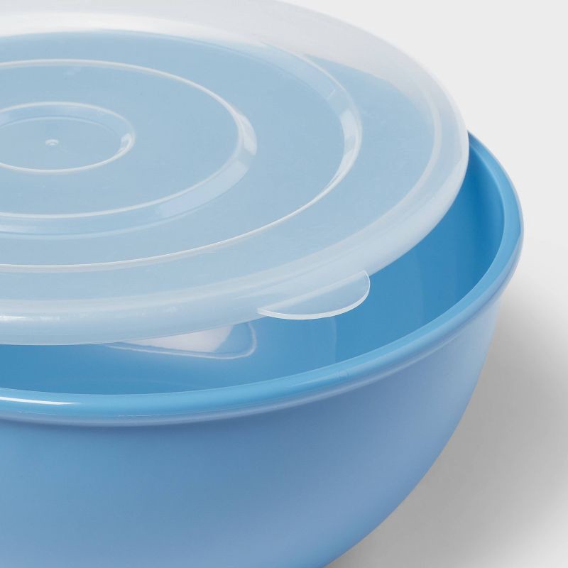 slide 3 of 3, Mixing Bowl with Lid Blue - Room Essentials™, 1 ct