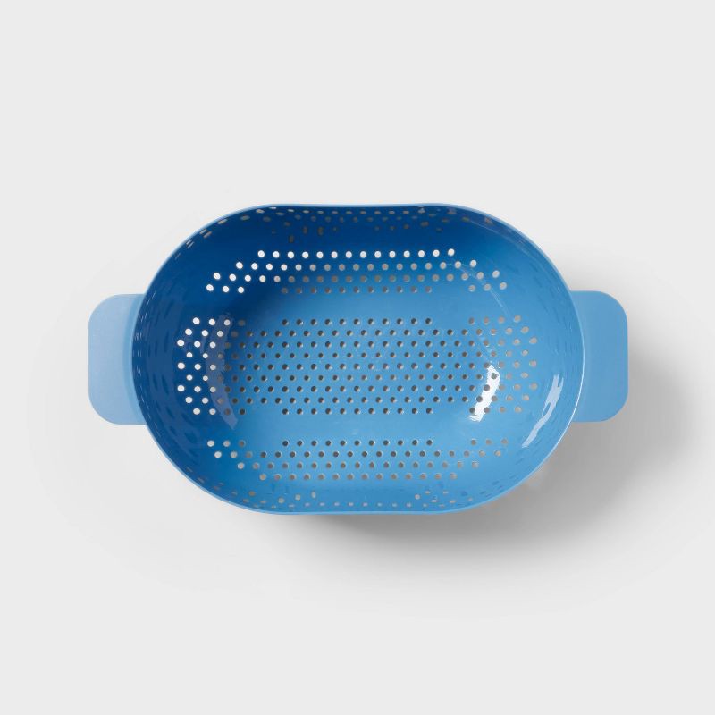 slide 3 of 3, Plastic Colander Blue - Room Essentials™, 1 ct