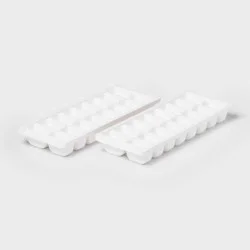 2pk Plastic Ice Tray White - Room Essentials™