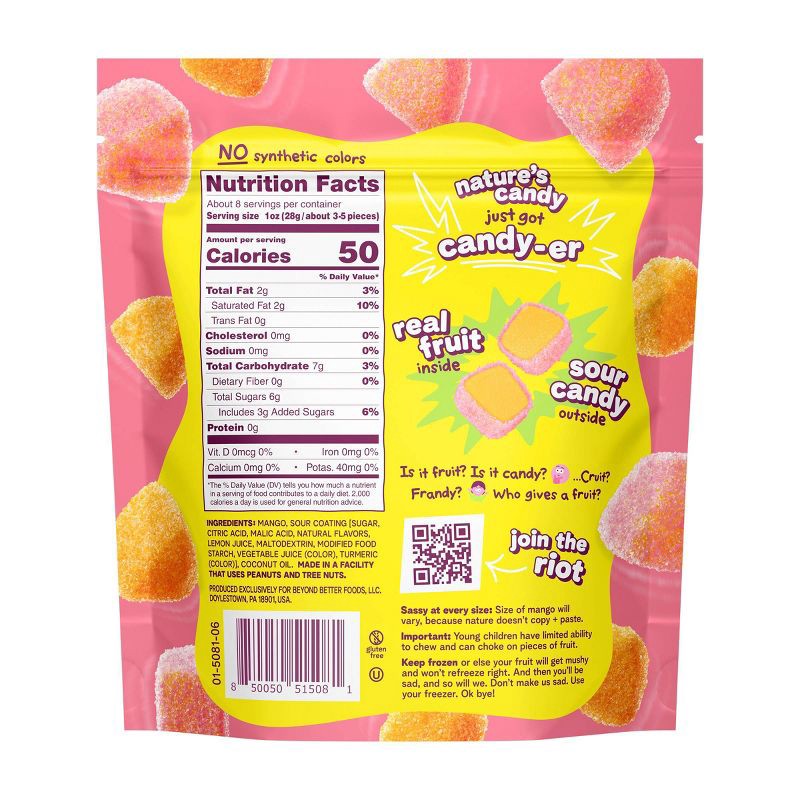 slide 2 of 4, Fruit Riot Frozen Mixed Sour Mango - 8oz - Bag, 8 oz