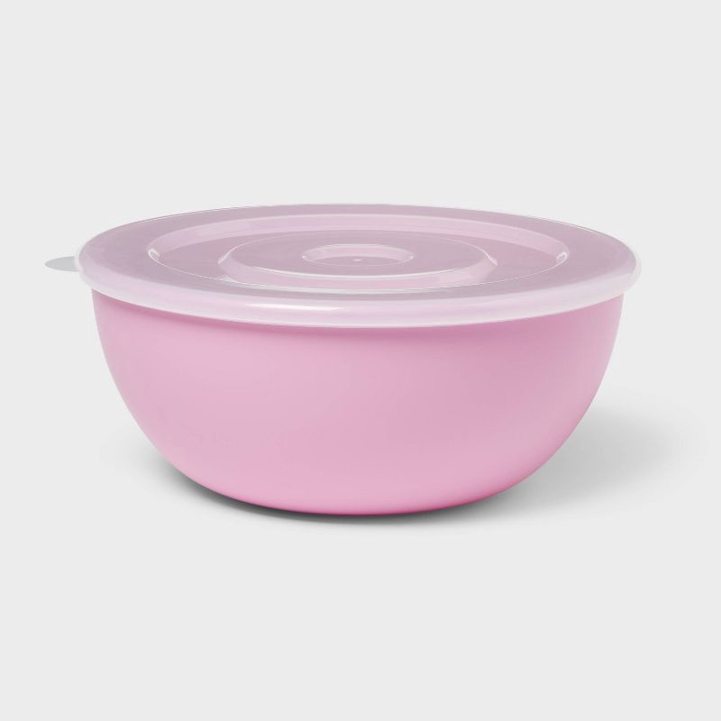 slide 1 of 3, Bowl with Lid Pink - Room Essentials™, 1 ct