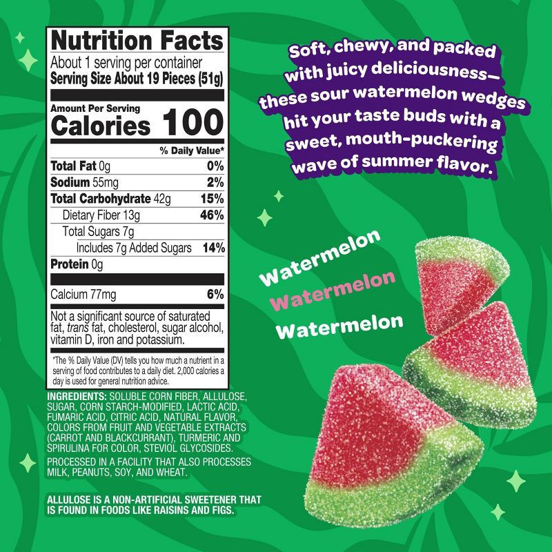 slide 3 of 4, JOYRIDE Sour Watermelon Wedges - 1.8oz, 1.8 oz
