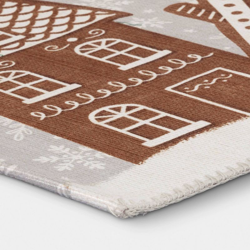 slide 3 of 4, 1'8"x2'10" Christmas Gingerbread Rug - Wondershop™, 1 ct