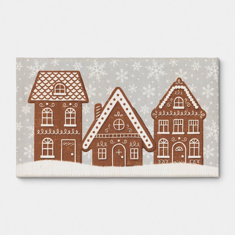 slide 1 of 4, 1'8"x2'10" Christmas Gingerbread Rug - Wondershop™, 1 ct