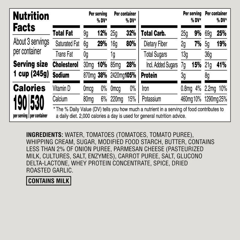 slide 4 of 4, Creamy Tomato Bisque Soup with Parmesan - 24oz - Good & Gather™, 24 oz