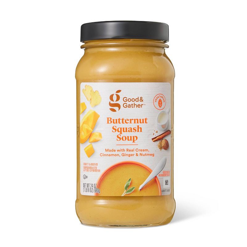 slide 1 of 4, Butternut Squash Soup - 24oz - Good & Gather™, 24 oz