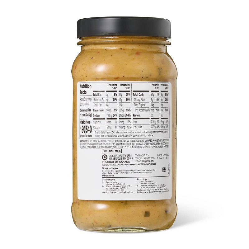 slide 2 of 4, Southwest Hatch Chile Chowder - 24oz - Good & Gather™, 24 oz