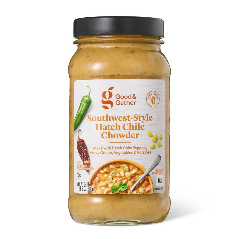 slide 1 of 4, Southwest Hatch Chile Chowder - 24oz - Good & Gather™, 24 oz