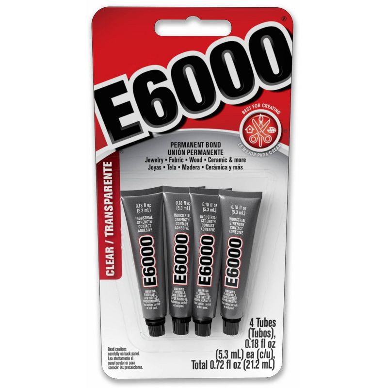 slide 1 of 4, E6000 Clear Adhesive 4pk, 4 ct