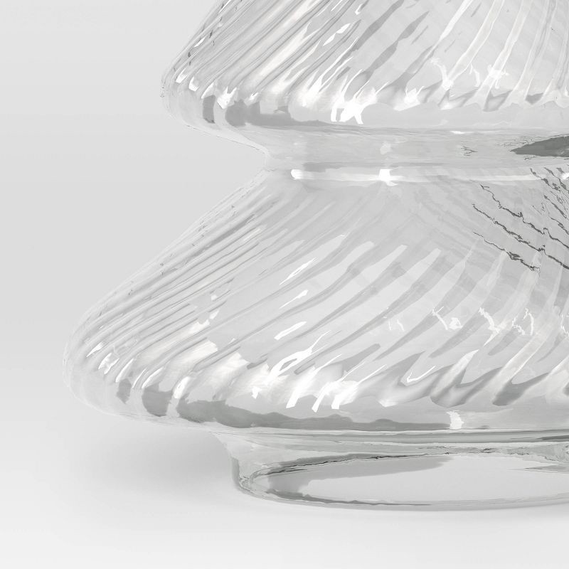 slide 3 of 3, Large Glass Christmas Tree Clear - Threshold™, 1 ct