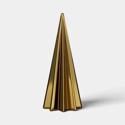 Large Gold Faceted Christmas Tree - Threshold™