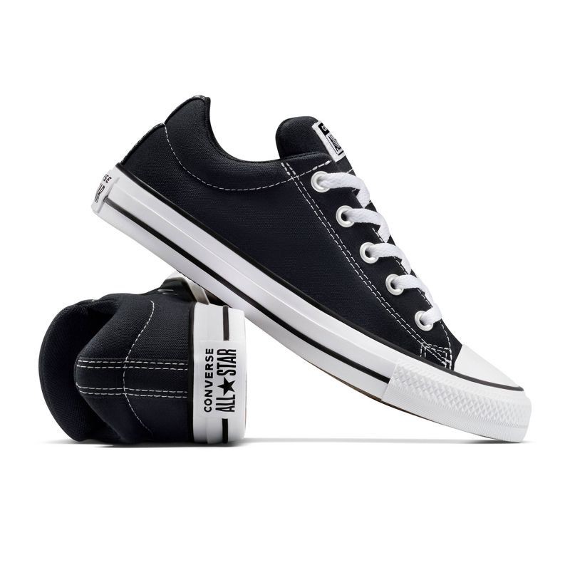 slide 3 of 7, Converse Adult Street Ox Low Sneakers - Black M 8.5/ W 10.5, 1 ct