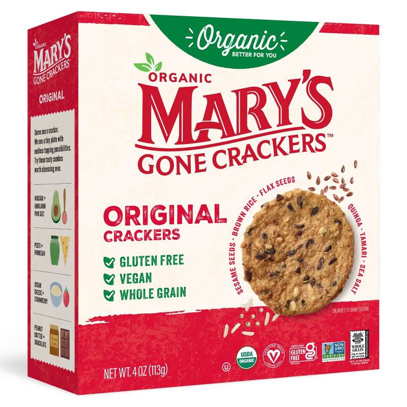slide 2 of 8, Mary's Gone Crackers Gluten Free Original - 4oz, 4 oz