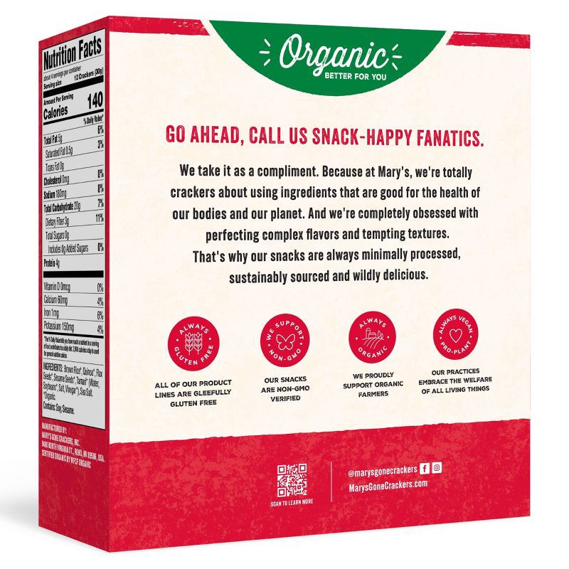 slide 4 of 8, Mary's Gone Crackers Gluten Free Original - 4oz, 4 oz