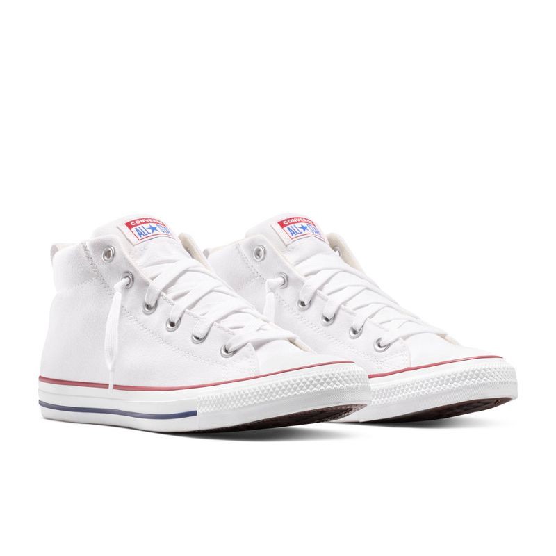 slide 4 of 7, Converse Adult Street Mid Sneakers - White M 5.5/ W 7.5, 1 ct