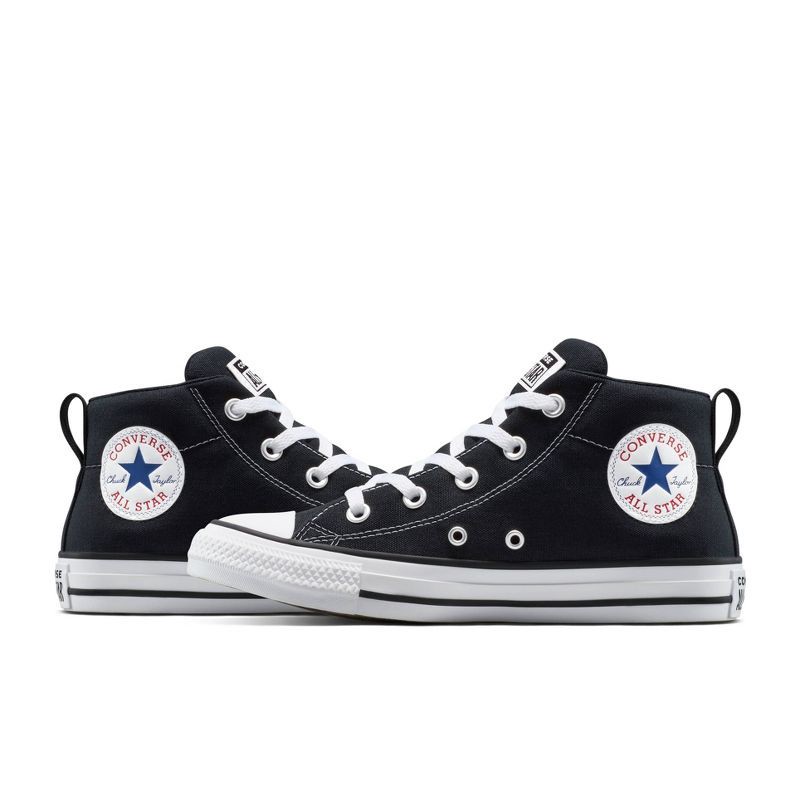 slide 7 of 7, Converse Adult Street Mid Sneakers - Black M 6/ W 8, 1 ct