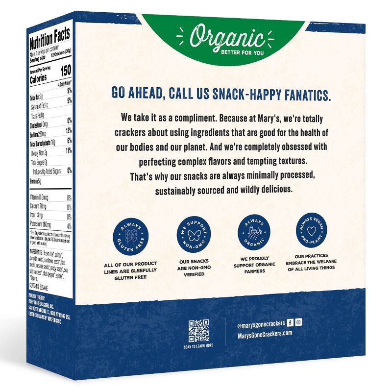 slide 4 of 9, Mary's Gone Crackers Gluten Free Super Seed Classic - 4oz, 4 oz