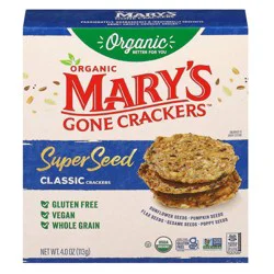 Mary's Gone Crackers Gluten Free Super Seed Classic - 4oz