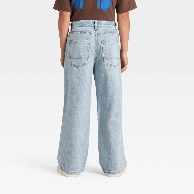 slide 2 of 3, Boys' Baggy Jeans - Cat & Jack™ Light Wash 8, 1 ct