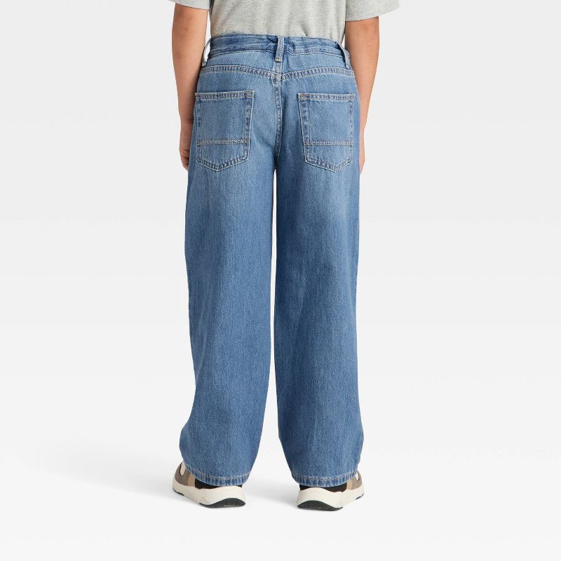 slide 2 of 3, Boys' Baggy Jeans - Cat & Jack™ Medium Wash 7, 1 ct