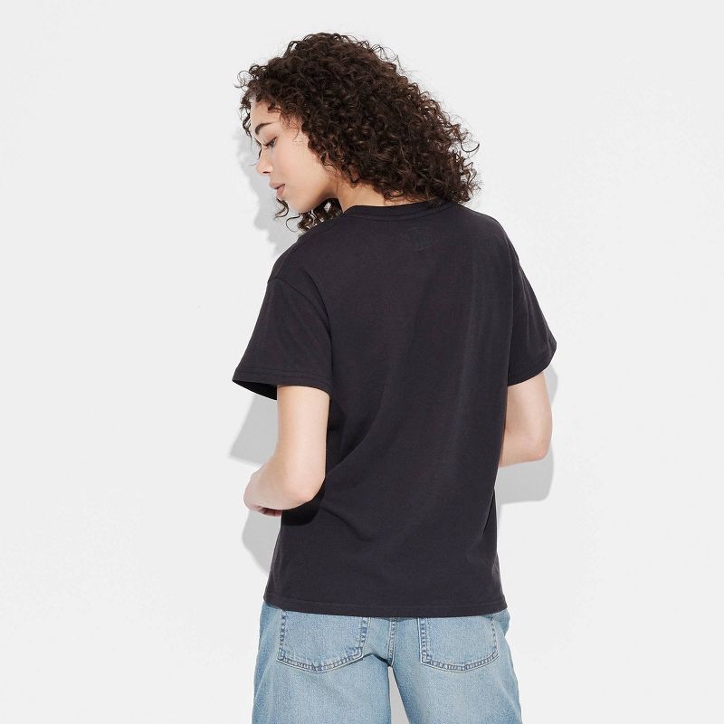 slide 2 of 3, Women's Post Malone Short Sleeve Graphic T-Shirt - Black XXS: Cotton Crew Neck Pullover, Below Hip Length, 1 ct